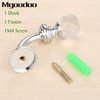 Mgoodoo Crystal Wall Hook, Silver Curtain Holdbacks Glass Window Dapery Holders Hangers for Towel Hat Coat Tassel Bathroom Robe Sheer