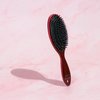 Cricket Smoothing Boar Mix Hair Brush with Boar and Nylon Bristles, Oval, Black / Brown, Cushion Pad, All Hair Types
