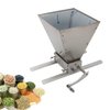 2 Roller Grain Crusher Mill, Stainless Steel Crusher Malt Mill Homebrew Manual Grain Mill Low Speed Drill Available Malt Crusher Gap Adjustable Barley Grinder