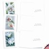 The Best Card Company - 10 Sympathy Thank You Cards (4 x 5.12 Inch) - Boxed Flower Condolence Gratitude - Blooming Memories M6598STG-B1x10