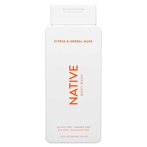 Native Body Wash - Citrus & Herbal Musk - 18 oz (532ml)