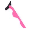 HOYUJI False eyelash applicator, eyelash extension tweezers silicone sleeve tweezers for easy application and removal of magnetic eyelashes - Adjust and repair your eyelashes (pink)