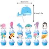 Under the Sea Party Decorations, Sea World Birthday Party Supplies Decorations, Sea World Party Supplies Includes Happy Birthday Banner, Cake Topper, Cupcake Toppers, Latex Balloons