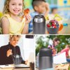 MAXSO 2 Pack Soup Thermo for Hot & Cold Food for Kids Adults, Vacuum Insulated Food Jar Thermal Lunch Containers, Travel Food Flask with Spoon (24oz,17oz) (Grey)