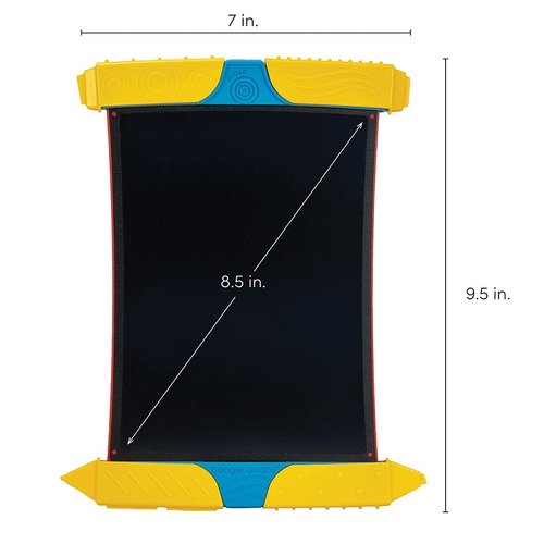 Boogie Board Scribble n’ Play Reusable Kids’ Drawing Board Includes LCD Doodle Board with Color Burst, Easy Erase Button, 4 Texture Drawing Styluses for Kids Ages 4+