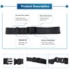 GFertre Wheelchair Safety Strap Seat Belt, 86" Adjustable Length/ 2" Wide - Black Anti-Slip and Anti-Fall Wheelchair Fixation Belt, Extra Long Size-Suitable for Obese People