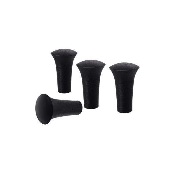 iSaddle Rubber Cap for X-Grip Mount Holder Compatible with RAM Bicycle Motorcycle Phone Holder Stand - Non-Slip Phone Mount Bracket Cap Replacement for X-Grip Rubber Cap RAP-UN-CAP-4U (4PCS Black)