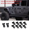 ETL INDUSTRIES Door Hinge Cover & Engine Hood Hinge Cover Trim Exterior Accessories for 2018-2023 Jeep Wrangler JL JLU Sport Sahara Freedom Rubicon Unlimited Gladiator JT 2 Door 4 Door, 10Pcs