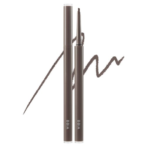 BBIA Last Auto Gel Eyeliner SLIM 5 Colors – Ultra-Fine Waterproof Mechanical Gel Eye Liner Pencil Smudge-Proof Easy Drawing Smooth Gliding Texture Vegan Korean Eye Makeup (S3 MUTE BROWN SLIM R)