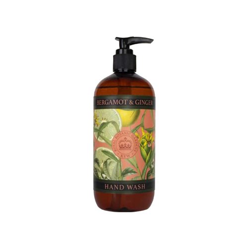 The English Soap Company Kew Gardens Luxury Hand and Body Wash, Refreshing Botanical Wash with a Rich Lather, Enriched with Soothing Aloe Vera and Vitamin E, Bergamot and Ginger Scent 500ml