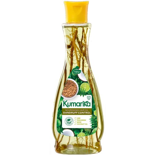Kumarika Nourishing Hair Oil Dandruff Control - For Anti dandruff scalp treatment hair oil for dry damaged hair. 100% Natural extracts, for dry itchy scalp with dandruff, 7 oz