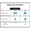 Doctor Stuff - File Folder Labels, Number 5, Barkley FNBKM Match - BRNM Series Chart Stickers, Blue, 1" x 1-1/2", 5, 500/Roll