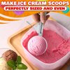 4 oz Ice Cream Scoop with Trigger - Trigger Release Ice Cream Scoop #8, for Baking, Cookies and Desserts, Easy to Use and Clean, 8.74 x 2.75 Convenient Size, Dishwasher-Safe, Ergonomic Handle Design