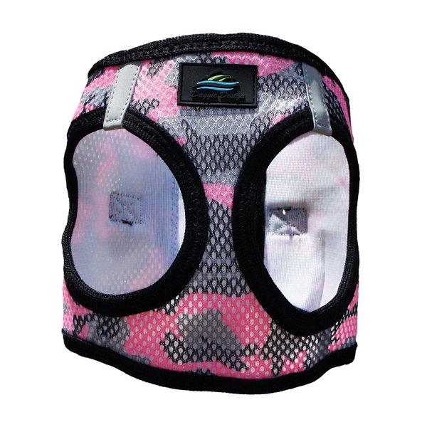 DOGGIE DESIGN American River Dog Harness Camouflage Collection - Pink Camo (Small)
