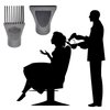 YingEnter Professional 1.77in/45mm Hair Dryer Nozzle Diffuser Hair Dryer Nozzle Comb Attachment Concentrator Replacement Blow Flat Hairdressing Salon Styling Tools,Type-C