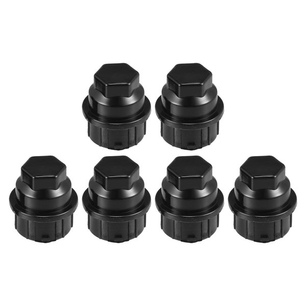 uxcell 6 Pcs Wheel Lug Nut Covers No.15646250 for Chevrolet Blazer 1992-1994 for Chevrolet C1500 C2500 Truck Lug Nut Cap Covers M24x2.0 Black Anti Scratch