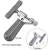 QKURT Bike Chain Splitter + 3 Pairs Bicycle Missing Link, Universal Bike Chain Cutter Breaker Tool With Chain Hook for 7 8 9 10 Speed Bicycle Chain Link Repair Removal/Install - Reusable Bicycle Tools