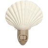 Sea Shell Light - Seashell Night Light Plug in Manual - 1 pc White Clam Sea Shell Night Light Shell - Beach Night Light Plug in - Seashell Light - Bathroom Night Light - Nautical Nightlight Plug in