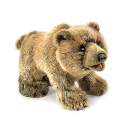 Folkmanis Grizzly Bear Hand Puppet Light Brown, 1 EA