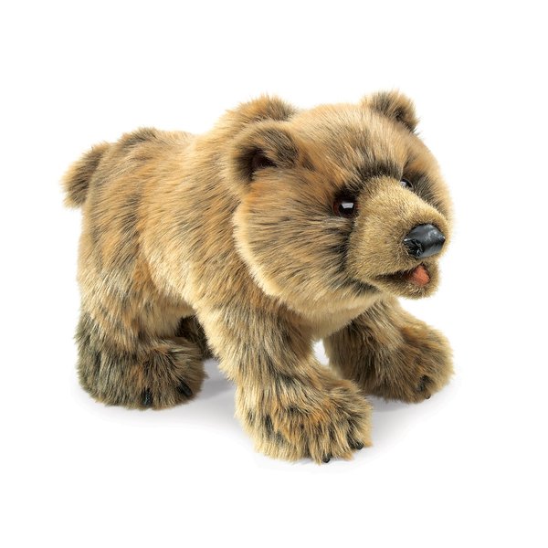 Folkmanis Grizzly Bear Hand Puppet Light Brown, 1 EA
