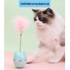 EFYUE Cat Feather Toy Cat Toy Ball 360° Tumbler,with Colorful Feathers and Bells to Attract Your Cat's Attention Novelty Toy (Green)