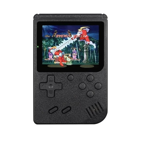 Handheld Game Console, Retro Video Game Player, Classical FC Games, Mini 3-Inch Color Screen, Support Connecting TV for Kids Boy Girl Adult - Black