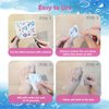 Yobbai Glitter Temporary Tattoo for Kids, Mixed Styles Unicorn Mermaid Tattoo Stickers for Birthday Party Favors Goodie Bags Stuffers Party Fillers, Hand Face Waterproof Fake Tattoos