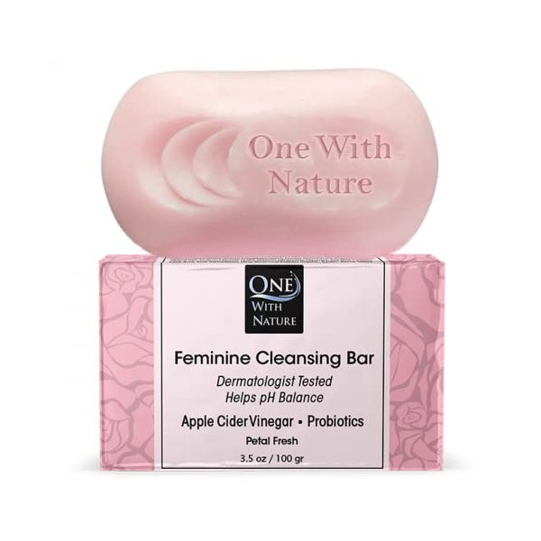 One With Nature Feminine Cleansing Bar Soap Petal Fresh 3.5 oz Bar Soap