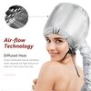 Portable Hair Dryer Bonnet Attachment for Hair Styling, Hair Color, Hair Condition and More - Silver