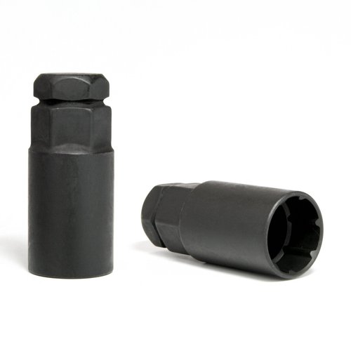 Gorilla Automotive 76641NBC Black 14mm x 1.50 Thread Size Chrome Finish Duplex Acorn Wheel Lock, (Pack of 4)