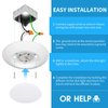 ECOELER 4 Inch LED Disk Light, Dimmable Flush Mount Ceiling Light, 10.5W 650Lm, 3000K Warm White, Aluminum Baffle Trim, Wet Location, ETL&Energy Star, 4Pack