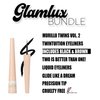 Glam Lux Beauty Bundle Beauty Creations X Murillo Twins Vol.2 Twintuition Eyeliners Black & Brown Liquid Eyeliner Longlasting, Precise Application & Pink Collagen Lip Mask