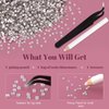 8000PCS 3mm Resin Rhinestones Bulk for Crafting (Clear), Flatback Bedazzling Crystals for Crafts DIY Nail Decoration, Gems Charms for Tumbler Shoes Clothing Fabric with Pickup Pen and Tweezers