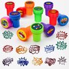 Cinrobiye 24 Pcs Hero Party Stampers for Boys Girls,Hero Comic Zap Wow Boom Birthday Party Supplies Favors, Classroom Rewards Carnival Prizes, Goodie Bag Pinata Fillers for Hero Theme Party