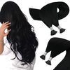 Sunny I Tip Hair Extensions 50S I Tips Real Hair Extension Pre Bonded Itips Human Hair Extensions Black Itip Remy Hair Extensions Black Hair Extensions 50G 22Inch