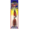 Mepp's Black Fury Dressed Treble Fishing Lure, 1/4-Ounce, Fluorescent Red Dot/Black Red Tail