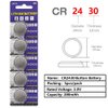 Cotchear 5Pcs CR2430 Button Battery 3V Electronic Lithium Coin Cell Batteries DL2430 BR2430 ECR2430 KL2430 EE6229 for Watch Toy Clocks