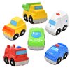 Number 1 in Gadgets Mini Toy Vehicles for Toddlers, 6 Pack Dump Truck Car Fire Truck Construction Police Ambulance Plastic Cars Play Kit Set