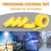 KIWIHUB Yellow Electrical Tape, UL Approved, Industrial Grade Vinyl Electrical Insulating Tape, Electric Tape for Improvement Electrical Equipment, 0.7in X 33ft(6 Pack)