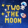 Two The Moon Balloons, Gold Mylar Outer Space Theme Party Banner Sign, Rocket Spaceship Astronaut Balloons For 2nd Birthday Party Supplies, Baby Kids Second Birthday Party Decorationns