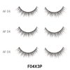Laflare 3D Cashmere False Eyelashes 3 pcs Multipack, Ultra Soft, Glam, Wispy, Fresh, Luxurious, Cruelty-Free, Reusable, 100% Cashmere Texture, Fake Eyelashes 3 Pairs Eco Pack (F04X3P)