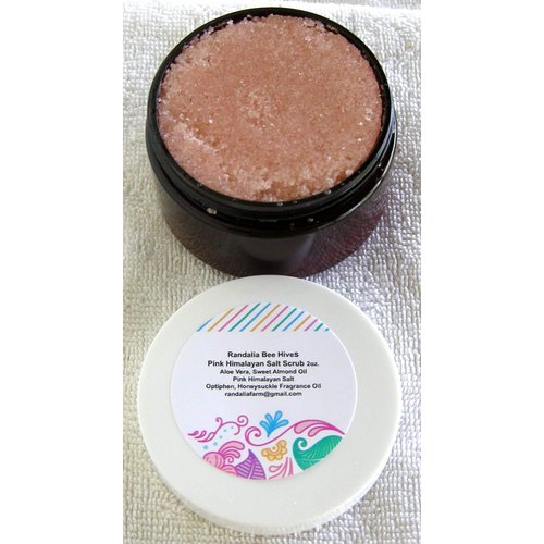 Pink Himalayan Salt Scrub, Honeysuckle, Randalia Bee Hives