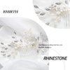 Bmirth Wedding Hair Comb Pearl Bride Headpieces Rhinestone Bridal Hair Jewelry Side Hair Accessories for Women and Girls