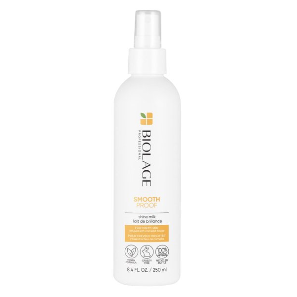Biolage Styling Smooth Shine Milk | Lightweight Mist That Smooths Hair & Controls Frizz | For All Hair Types | Paraben-Free | Vegan | 8.45 Fl. Oz