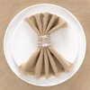 Socomi Handmade Cloth Napkins with Fringe Set of 12 Caramel Cotton Linen Napkins 18"x18" Rustic Dinner Napkins Bulk for Wedding Party Baby Shower