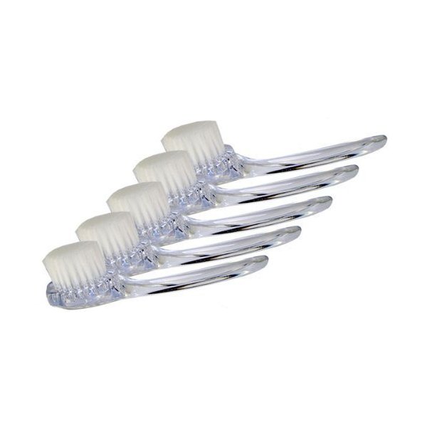 JUVITUS Exfoliating Face Brush with Cover for Daily Facial Cleansing (Pack of 5 Facial Brushes)