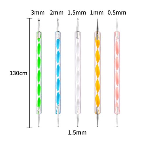 15 PCS Nail Dotting Pen Nail Art Dotting Tools, Clay Modeling Tools with Ball Stylus, Mandala Dotting Tools for Drawing Painting Embossing