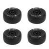 4Pcs Rubber Tires 102mm Wheels & 12mm Hex Hub Wheel Rims Compatible with 1/10 Off Road Remote Control Car RC Off-Road RC Wheels RC Rubber Tires Trucks Tires RC Wheel Rims & Tyres