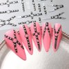 4Sheets 5D Embossed Belt Nail Design Nail Stickers For Nail Art,Punk Nail Decor Belt Nail Art Stickers Y2K Relief Belt Nail Decals Cool Nail Sticker Nail Decorations Nail Art Supplies Nail Accessories
