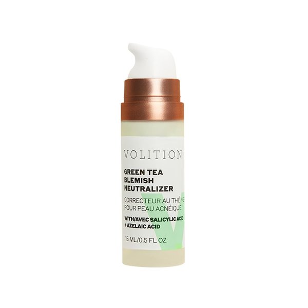 Volition Beauty Green Tea Blemish Neutralizer - Redness and Blemish Control Anti Aging Face Cream - Exfoliating Salicylic Acid, Balancing Niacinamide & Nourishing Shea Butter (15 ml / 0.5 fl oz)